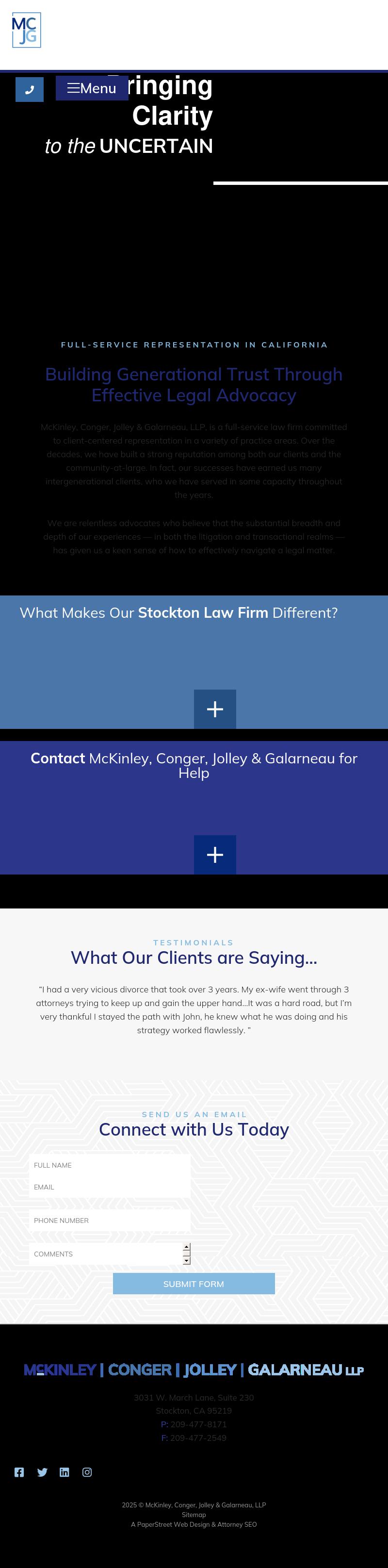 Shore, McKinley & Conger, LLP - Walnut Creek CA Lawyers