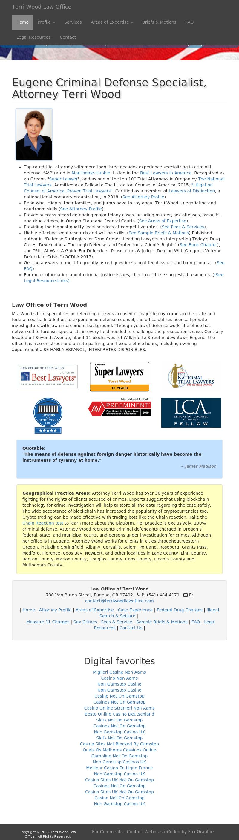 Terri Wood - Eugene OR Lawyers