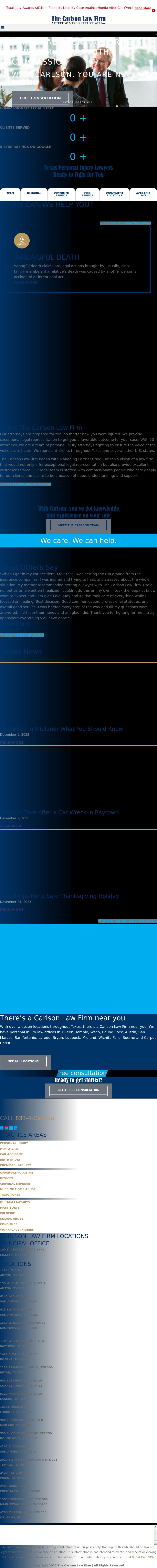 The Carlson Law Firm - San Antonio TX Lawyers