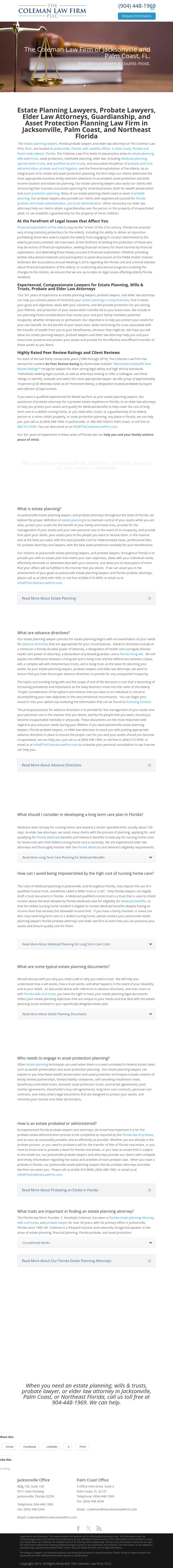 The Coleman Law Firm, PLLC - Jacksonville FL Lawyers