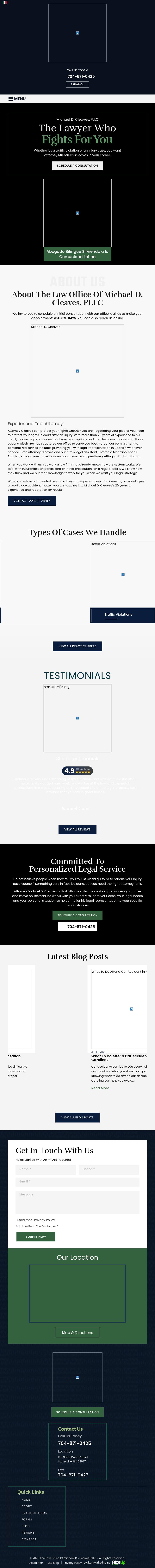 The Law Office of Michael D. Cleaves, PLLC - Statesville NC Lawyers