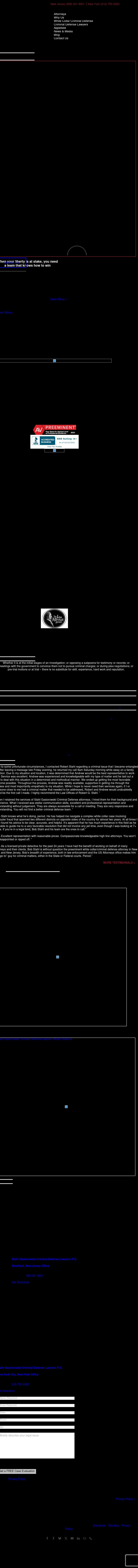 Stahl Criminal Defense Lawyers - Westfield NJ Lawyers