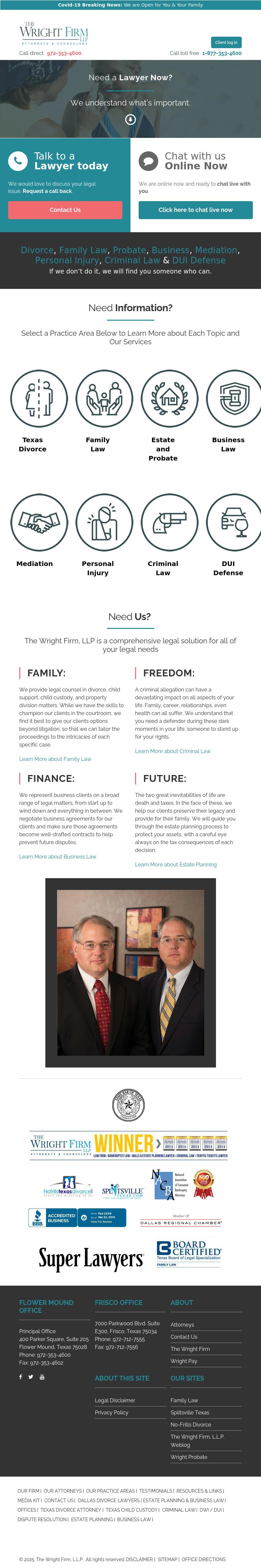 The Wright Firm, LLP - Dallas TX Lawyers