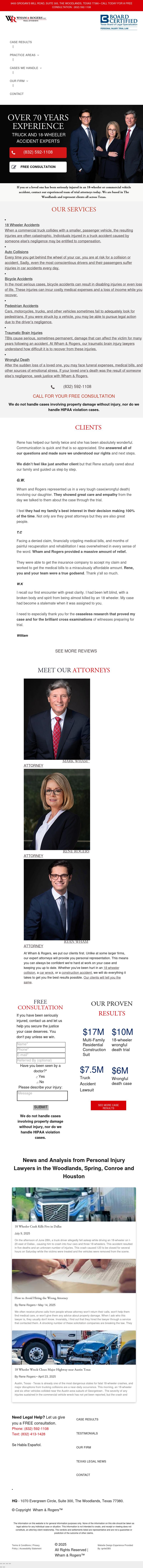 Wham & Rogers LLC - The Woodlands TX Lawyers