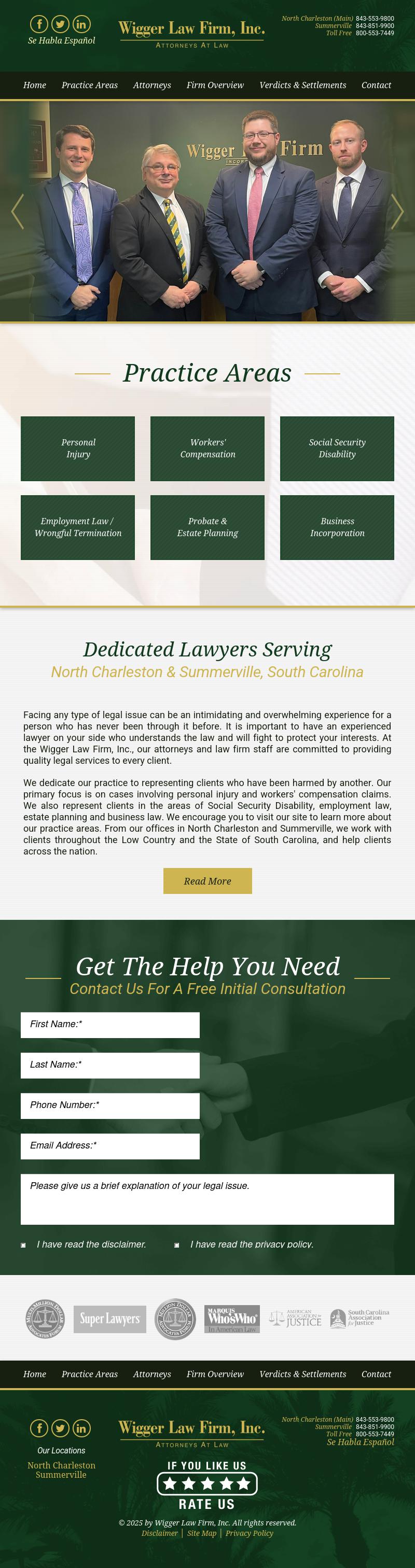 Wigger Law Firm Inc - North Charleston SC Lawyers