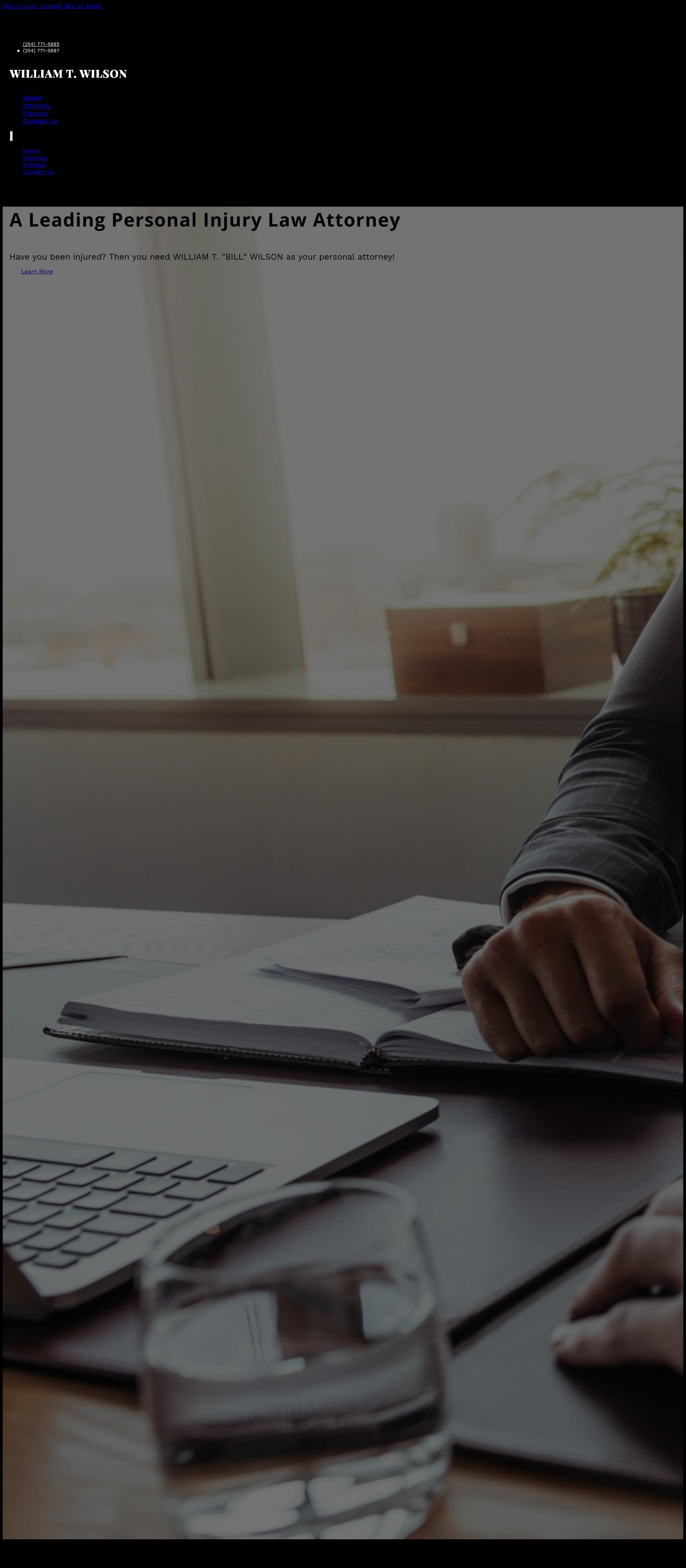 William T. Wilson Attorney & Counselor at Law - Temple TX Lawyers