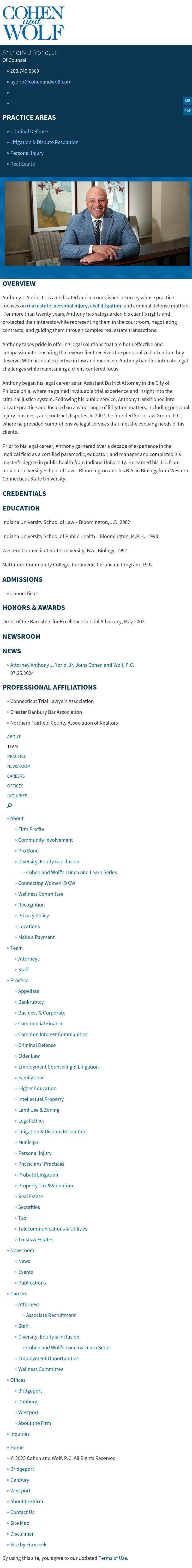 Yorio Law Group, P.C. - Danbury CT Lawyers