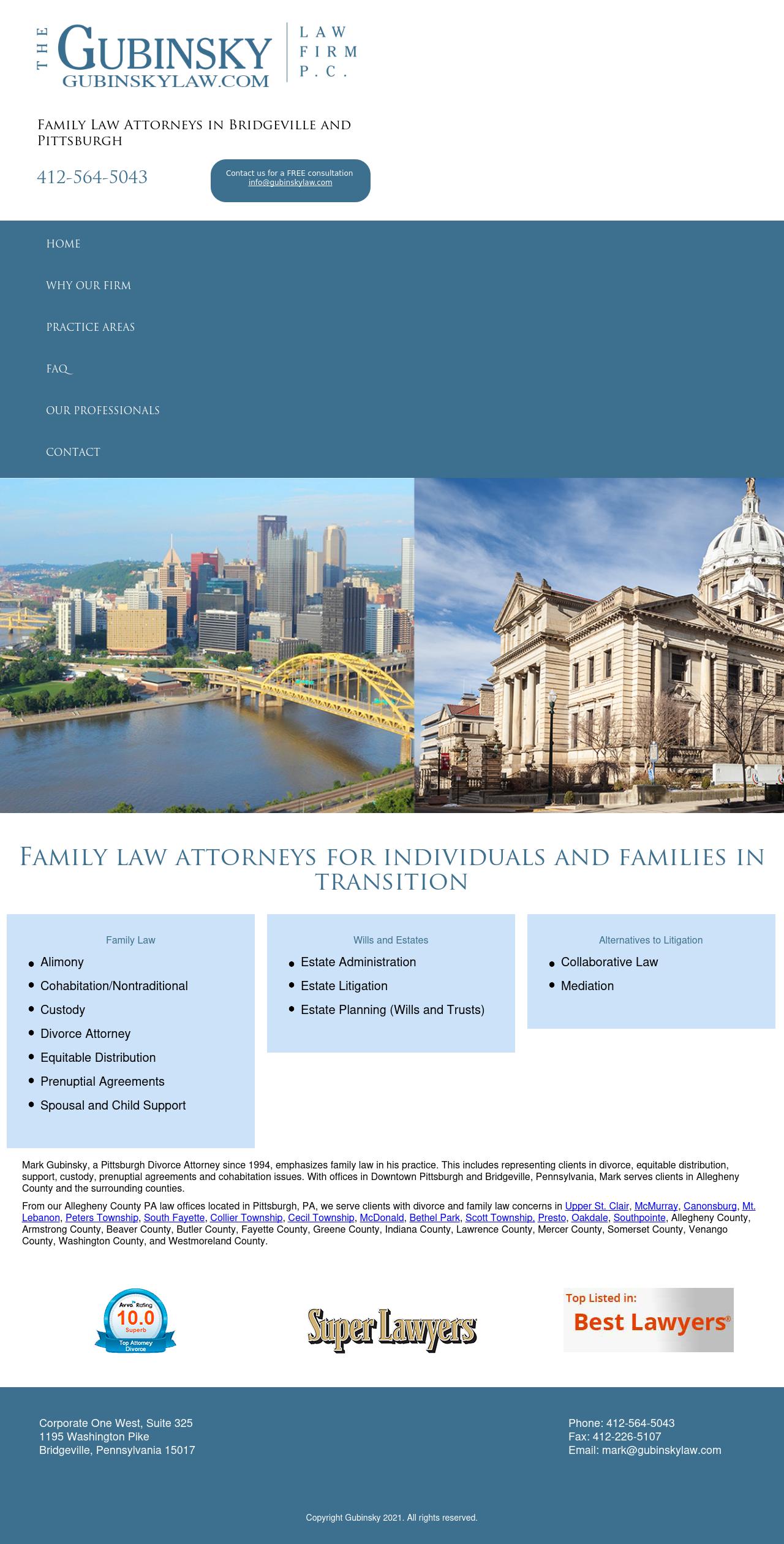 The Gubinsky Law Firm, P.C. - Pittsburgh PA Lawyers