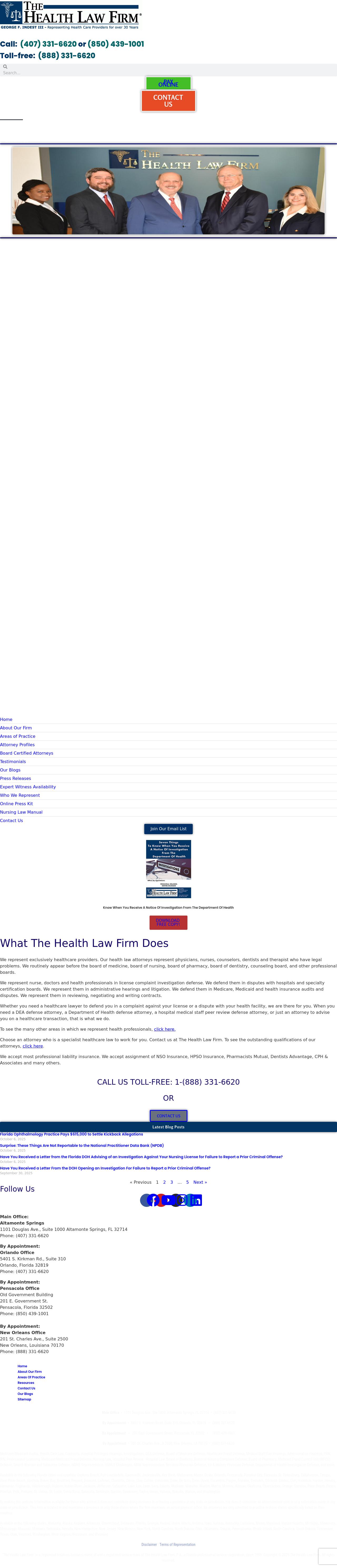 The Health Law Firm - Altamonte Springs FL Lawyers
