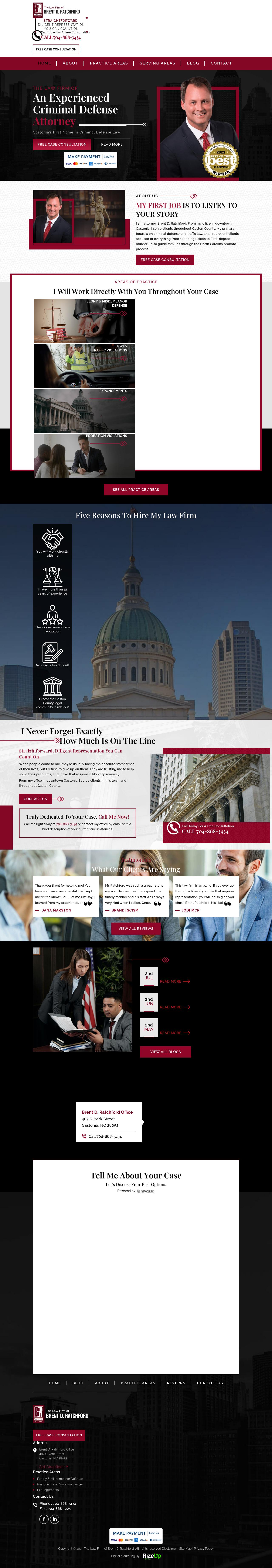 The Law Firm of Brent D. Ratchford - Gastonia NC Lawyers