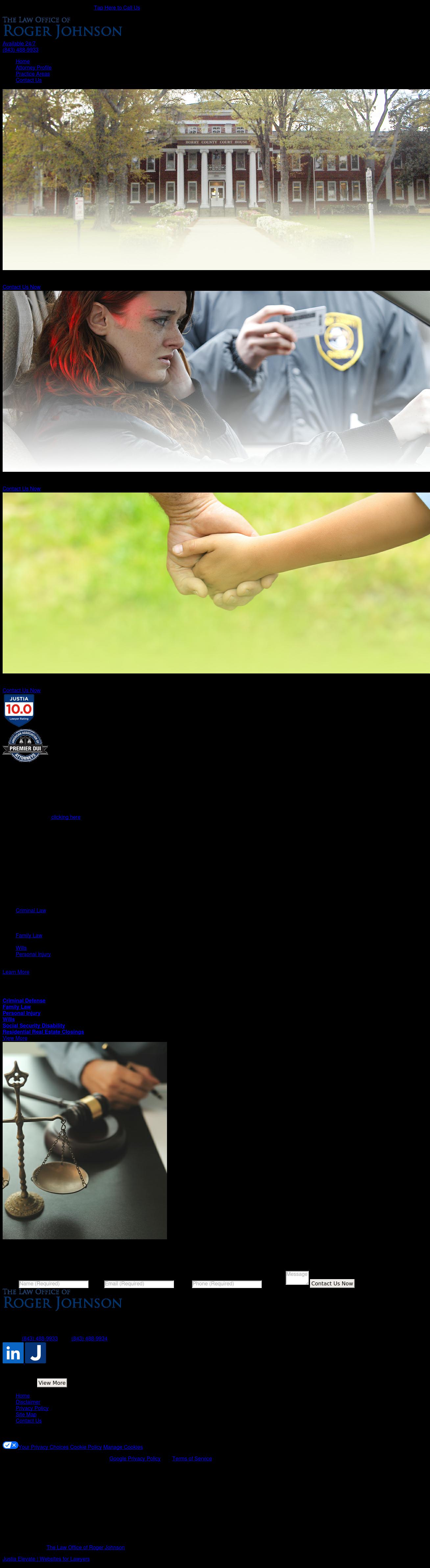 The Law Office of Roger Johnson - Conway SC Lawyers