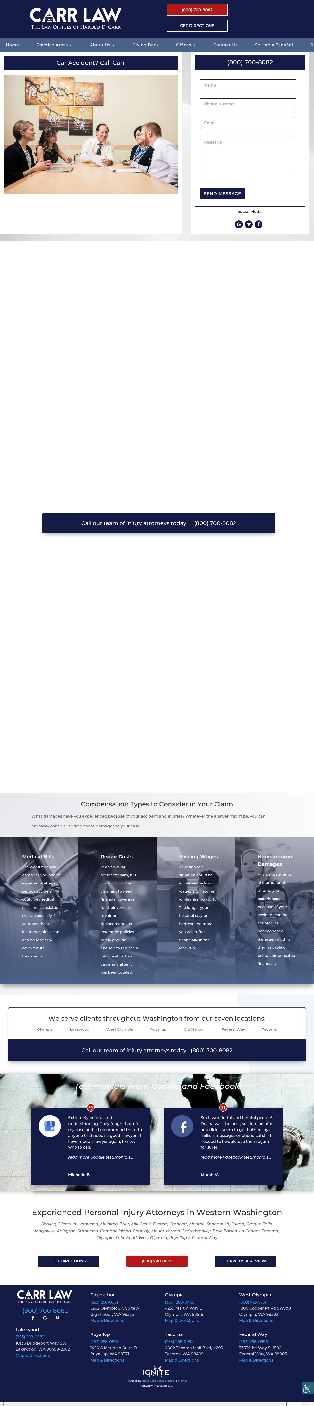 The Law Offices of Harold D. Carr, P.S. - Tacoma WA Lawyers