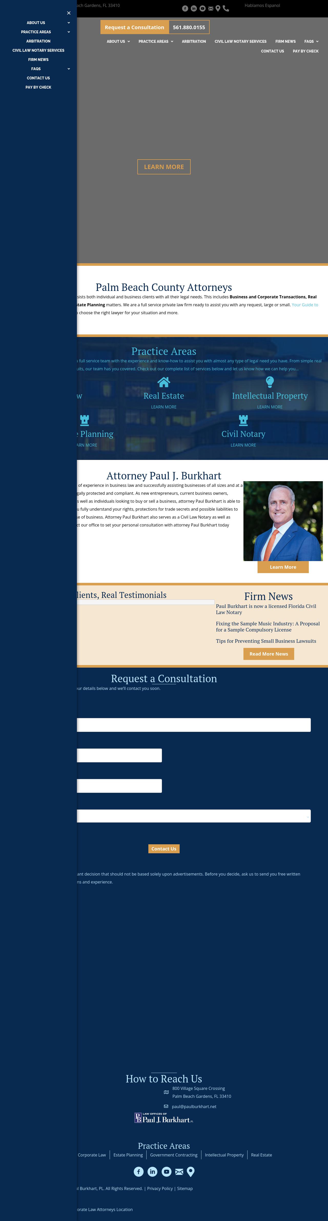 The Law Offices of Paul J. Burkhart, P.L. - Palm Beach Gardens FL Lawyers