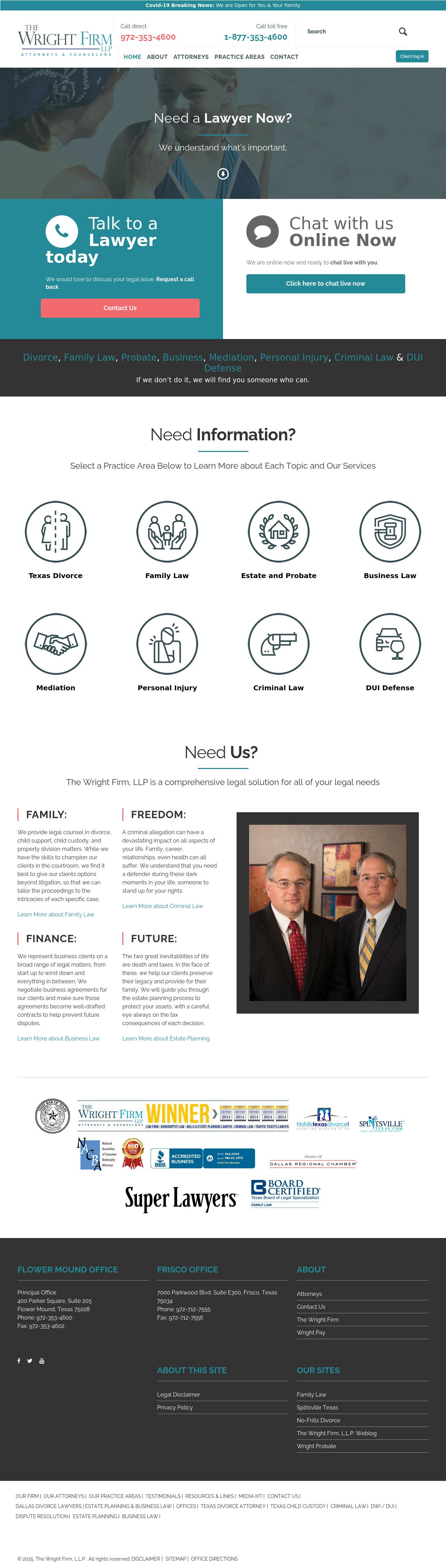 The Wright Firm, LLP - Dallas TX Lawyers