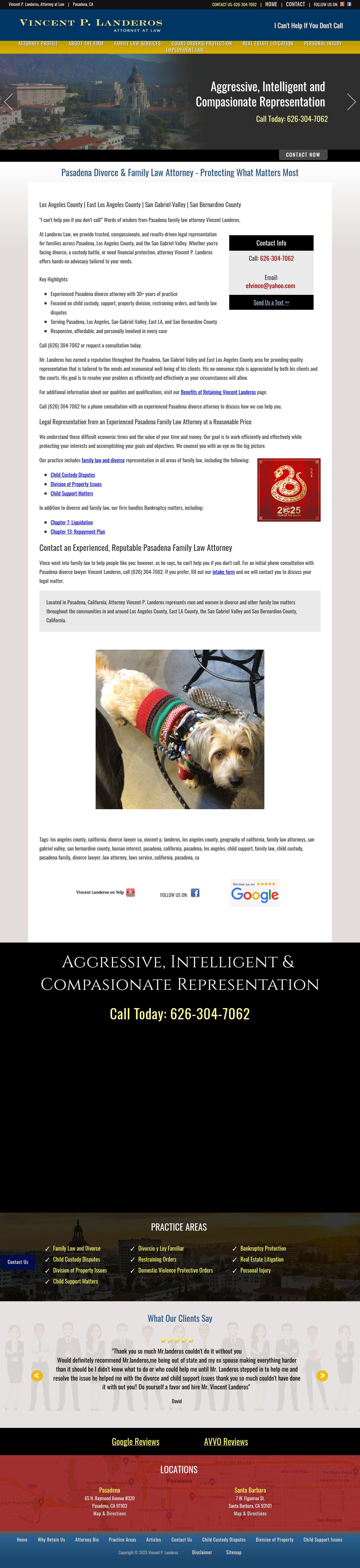 Vincent P. Landeros, Attorney at Law - Cerritos CA Lawyers