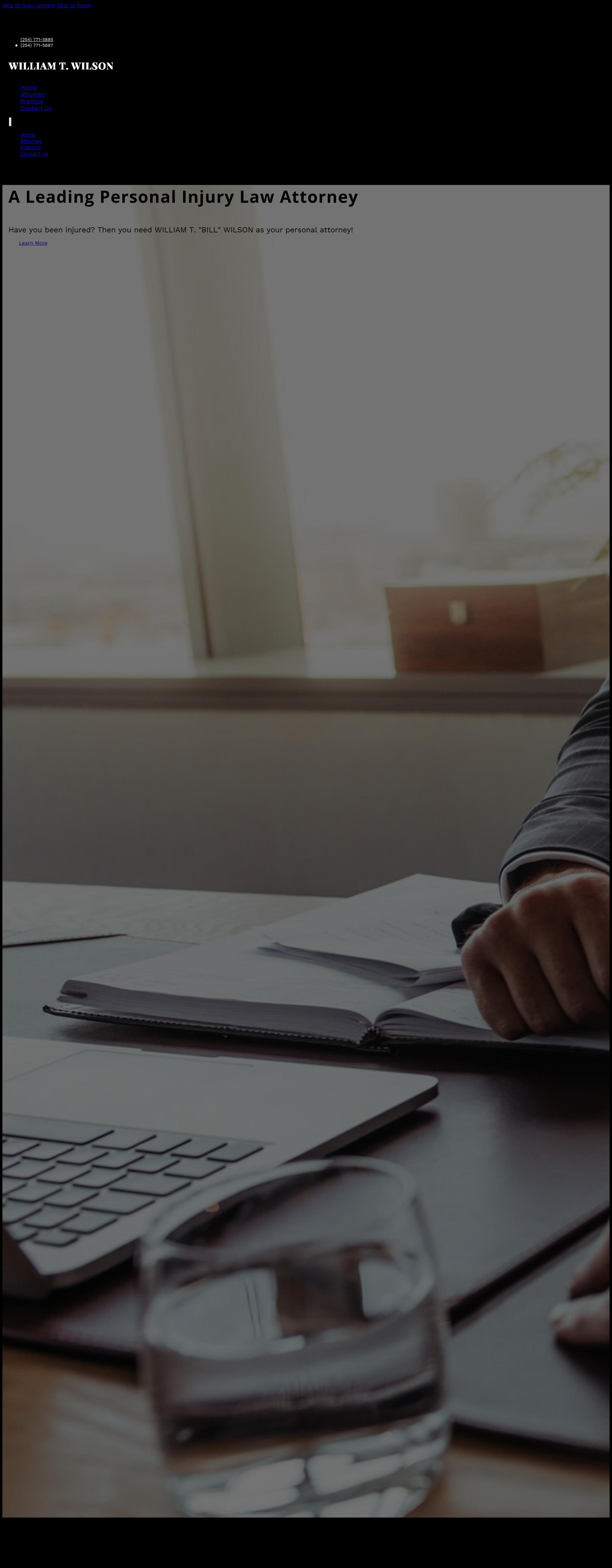 William T. Wilson Attorney & Counselor at Law - Temple TX Lawyers