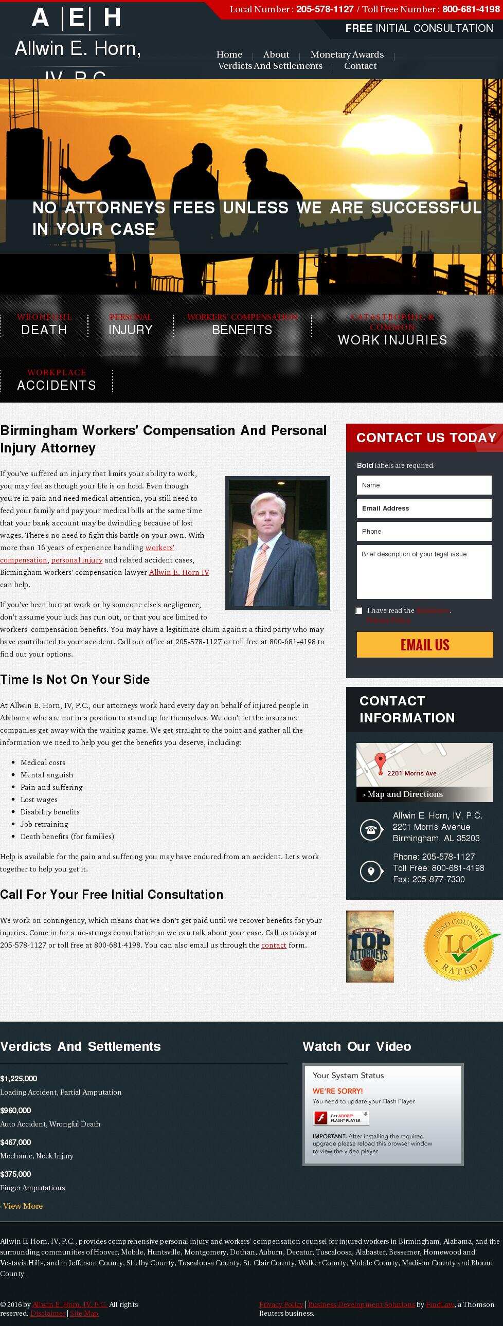 Allwin E. Horn, IV, P.C. - Birmingham AL Lawyers