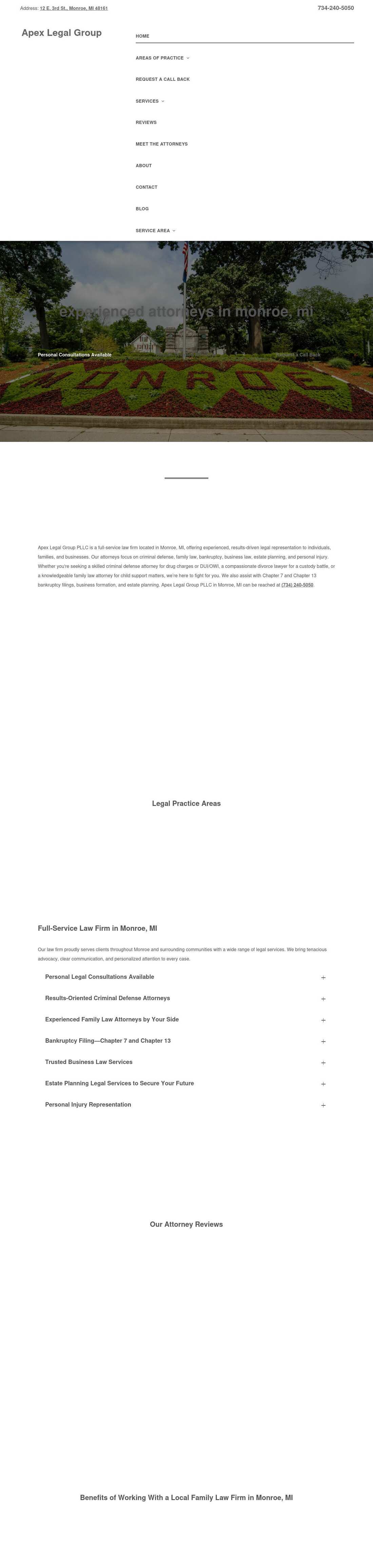 Apex Legal Group, PLLC - Lambertville MI Lawyers