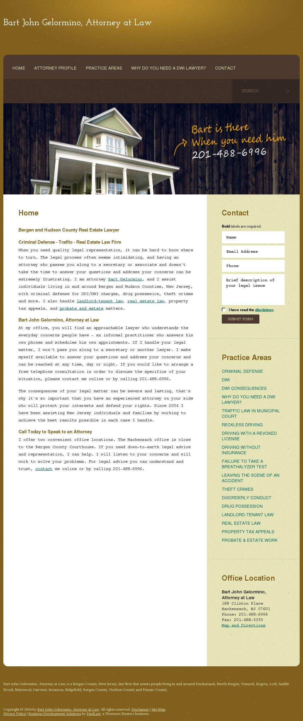 Bart John Gelormino, Attorney at Law - Hackensack NJ Lawyers