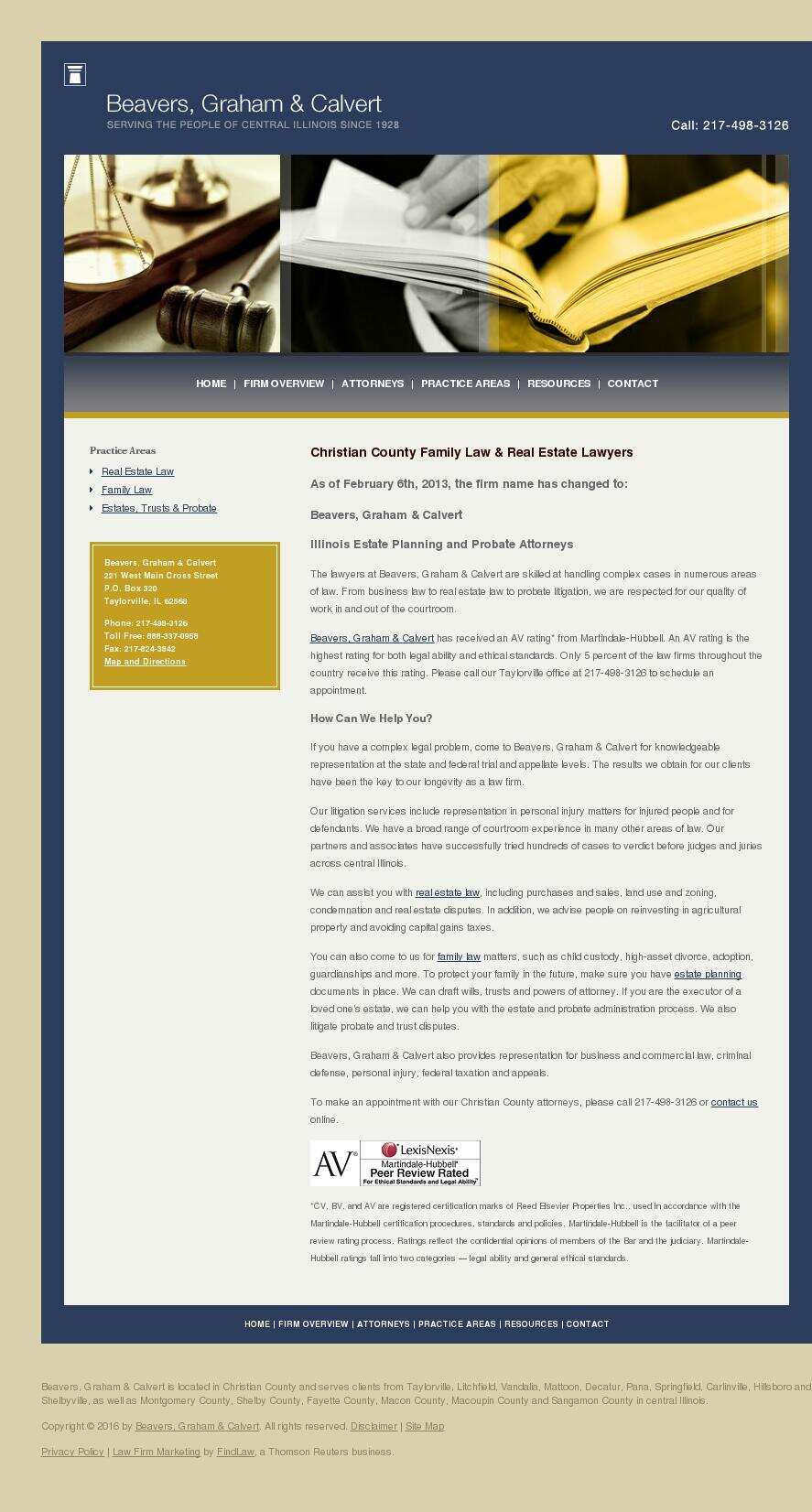 Beavers, Graham & Calvert - Taylorville IL Lawyers