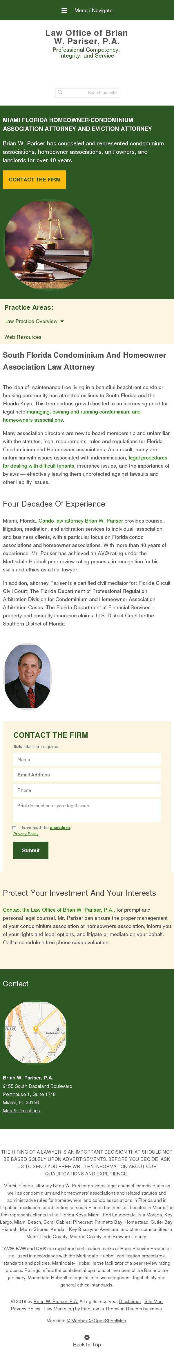 Brian W. Pariser, P.A. - Miami FL Lawyers