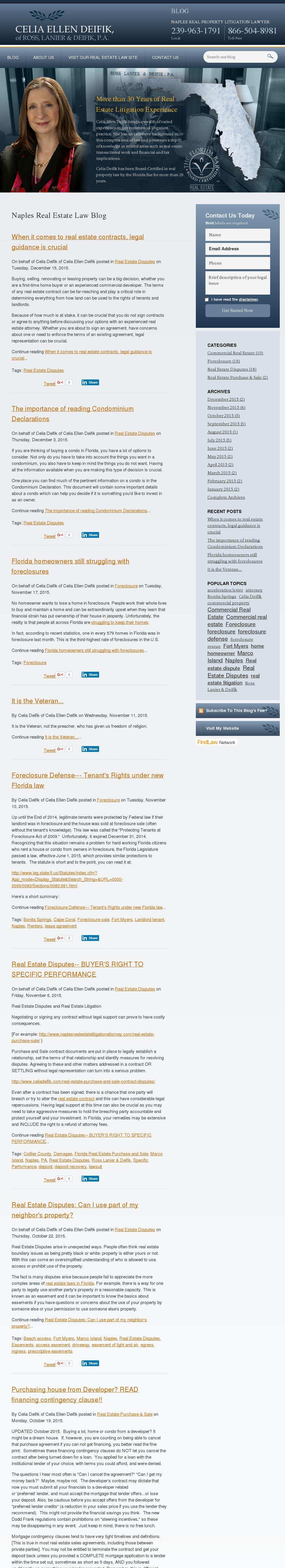 Celia Ellen Deifik - Naples FL Lawyers