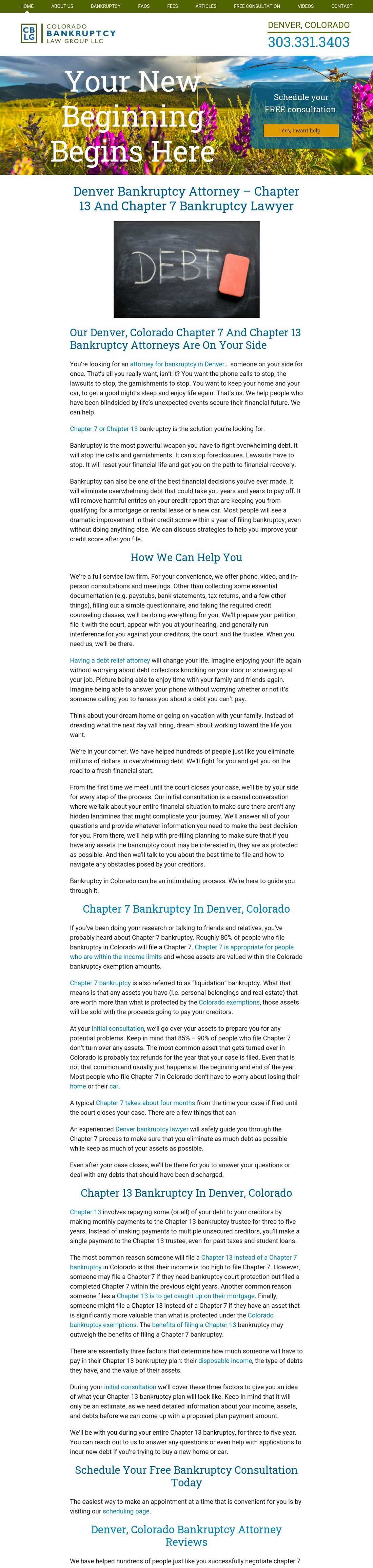 Colorado Bankruptcy Law Group, LLC - Denver CO Lawyers