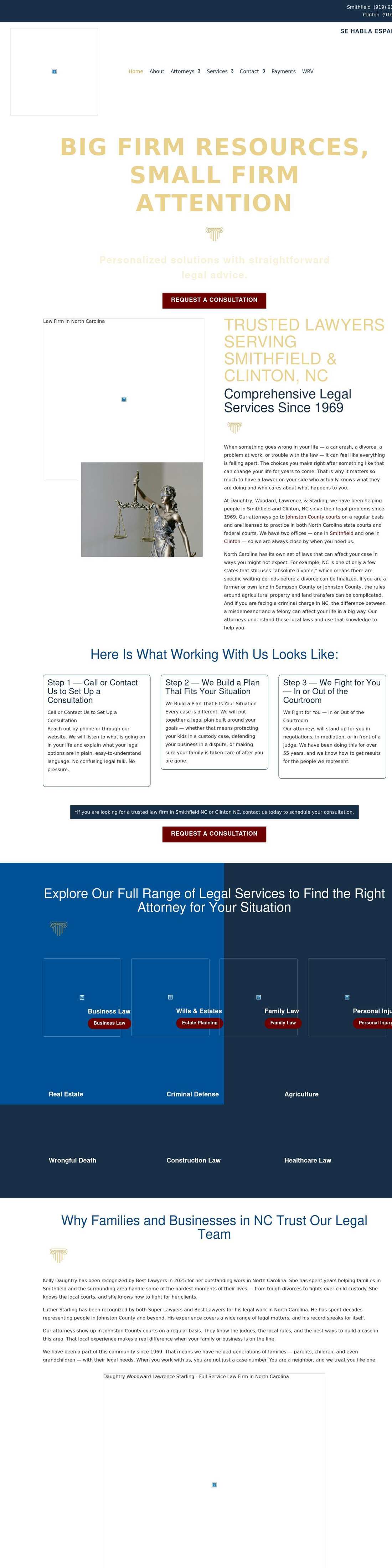 Daughtry, Woodard, Lawrence, & Starling - Smithfield NC Lawyers