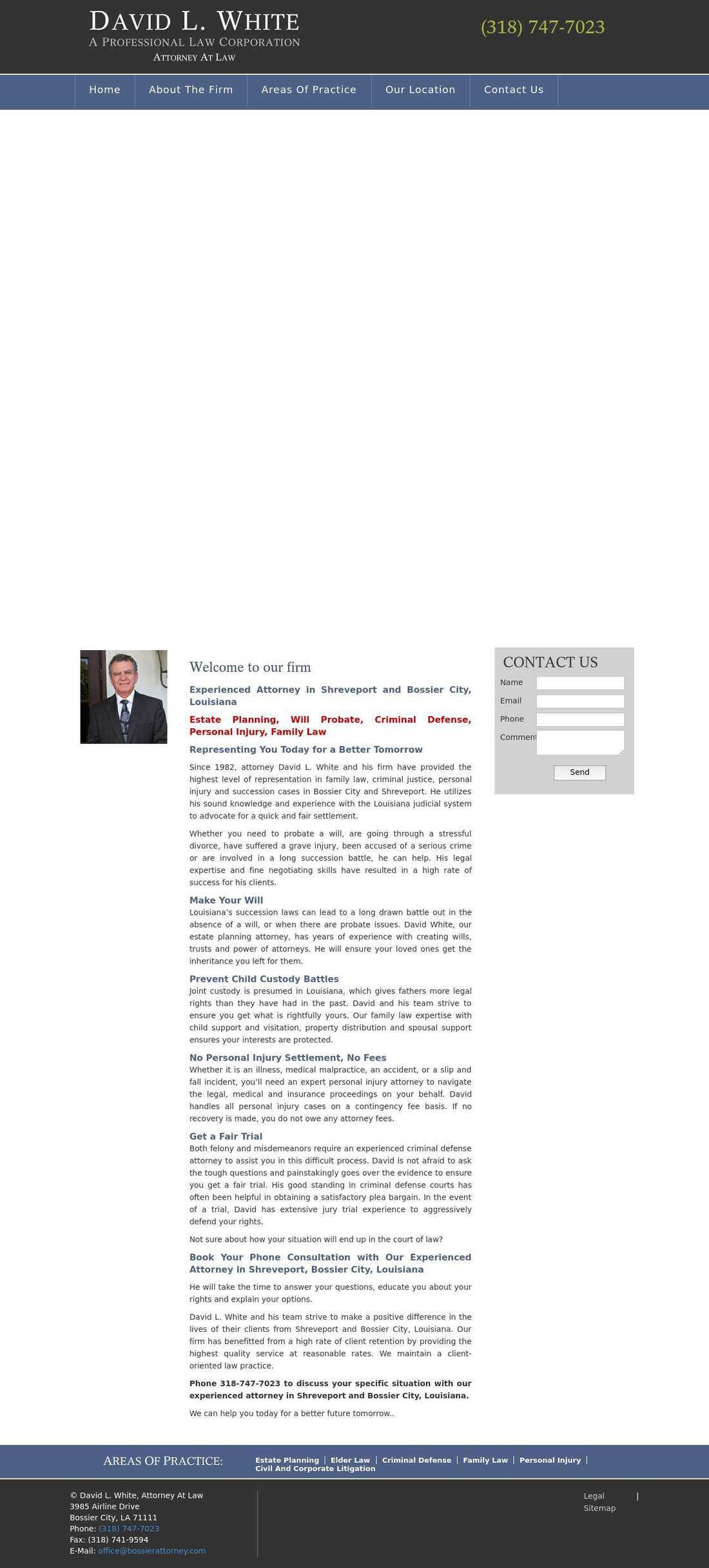 David L. White, Attorney at Law - Bossier City LA Lawyers