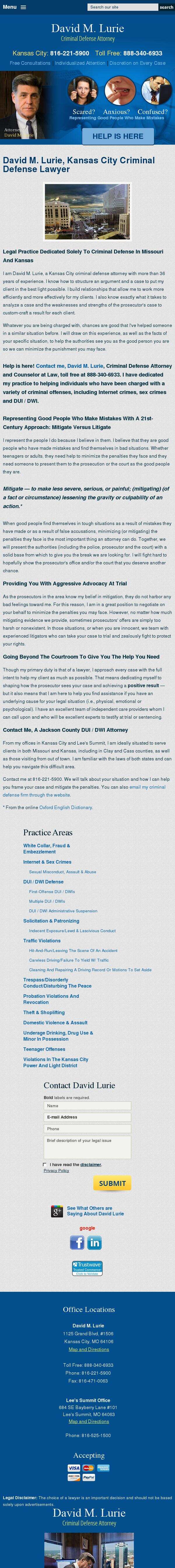 David M Lurie - Kansas City MO Lawyers