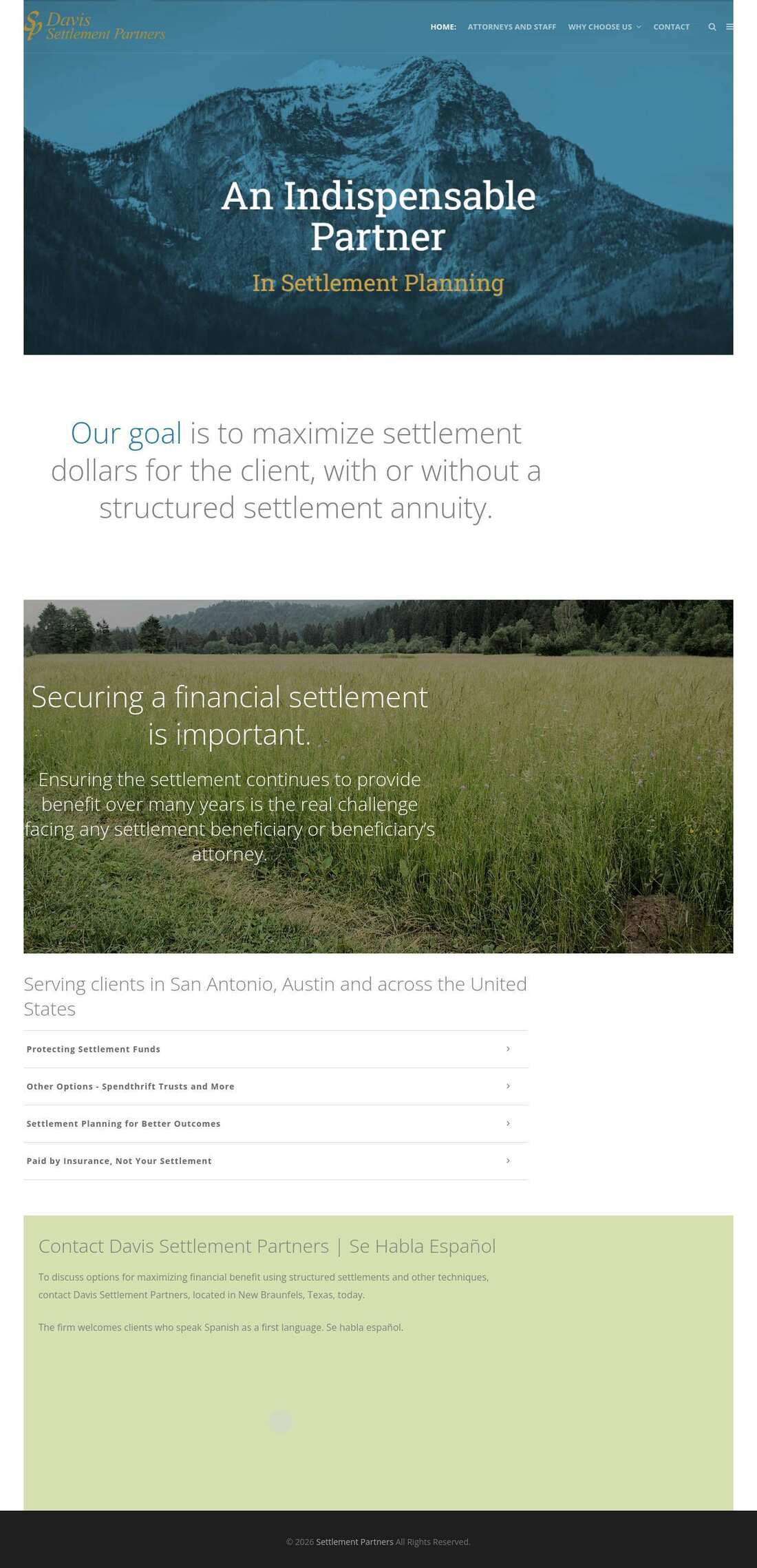 Davis Settlement Partners - New Braunfels TX Lawyers