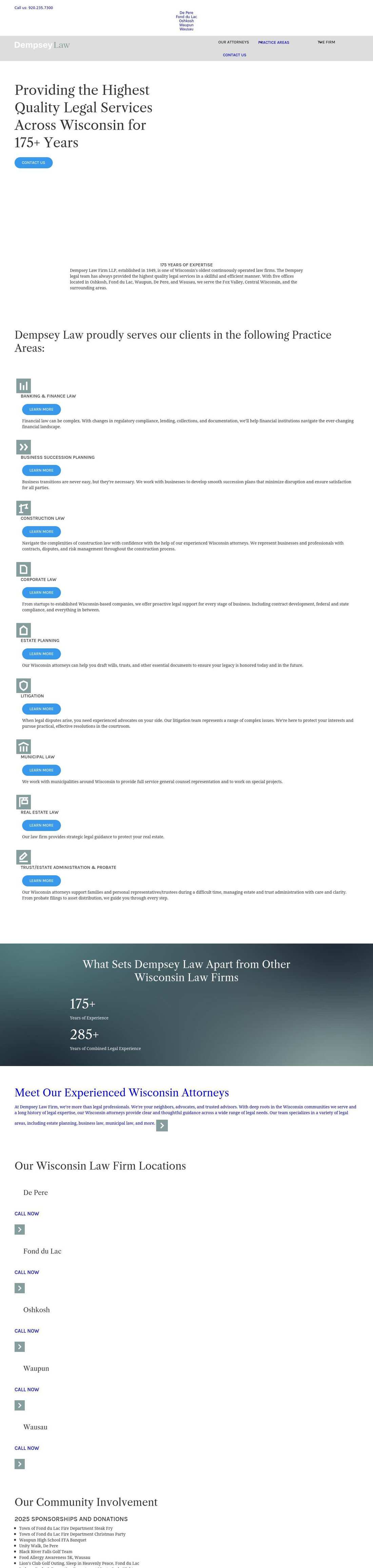 Dempsey Law Firm, LLP - Oshkosh WI Lawyers