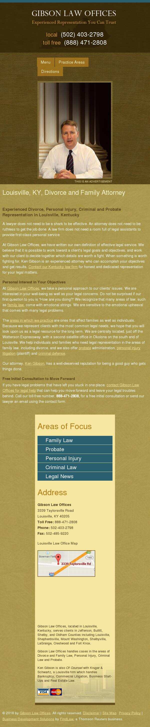Gibson Law Offices - Louisville KY Lawyers