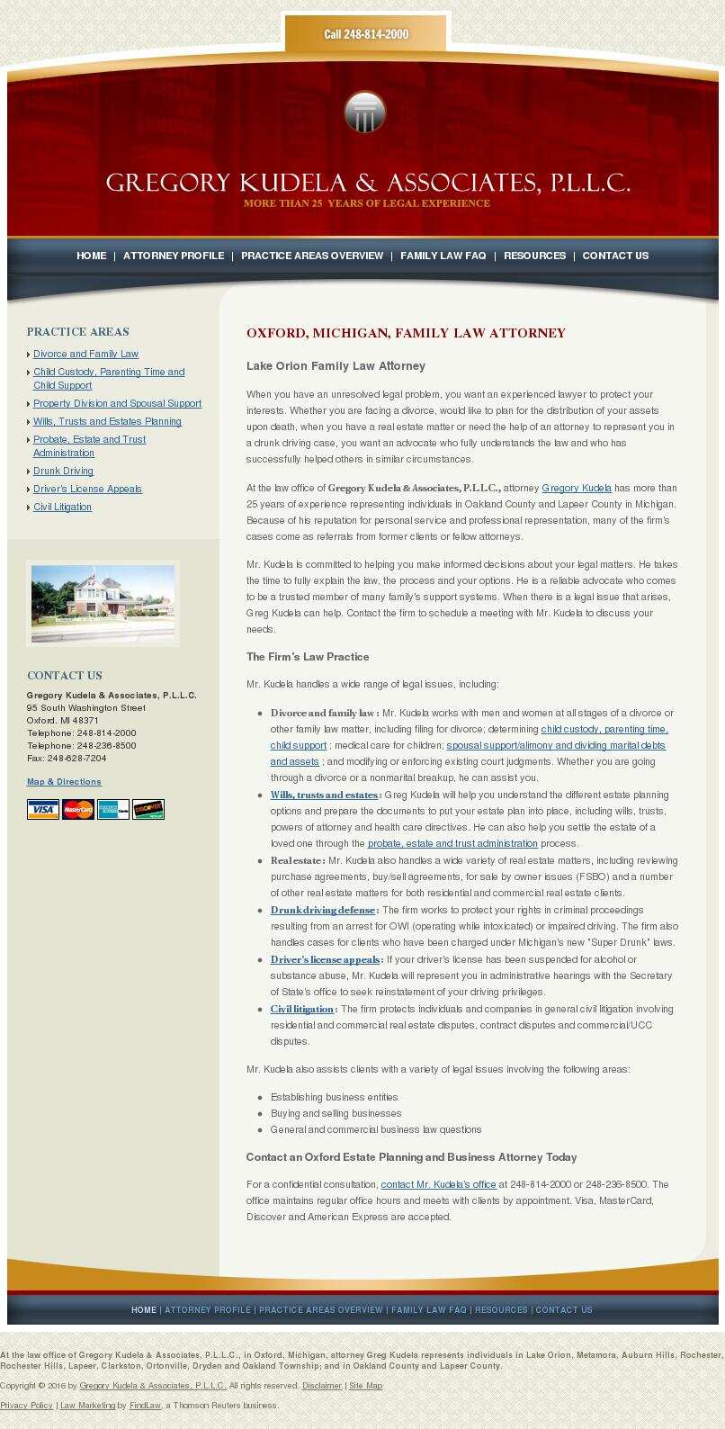 Gregory Kudela & Associates, P.L.L.C. - Oxford MI Lawyers