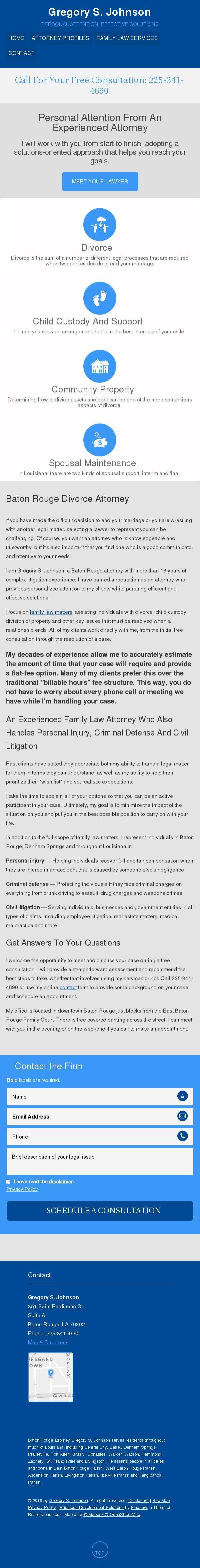 Gregory S. Johnson - Baton Rouge LA Lawyers