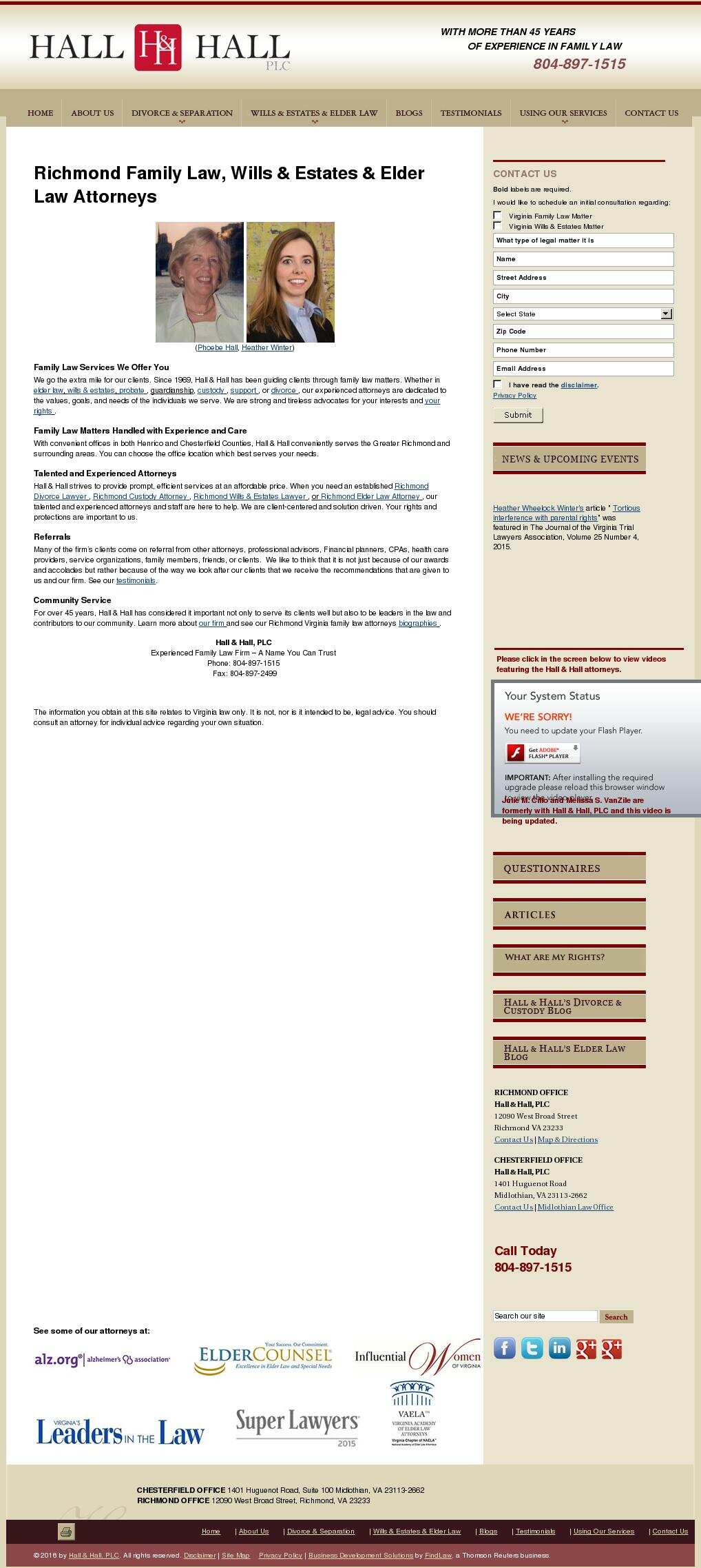 Hall & Hall, PLC - Richmond VA Lawyers