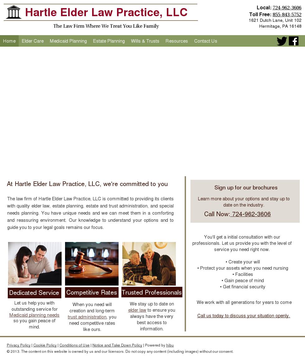Hartle Elder Law Practice, LLC - Hermitage PA Lawyers