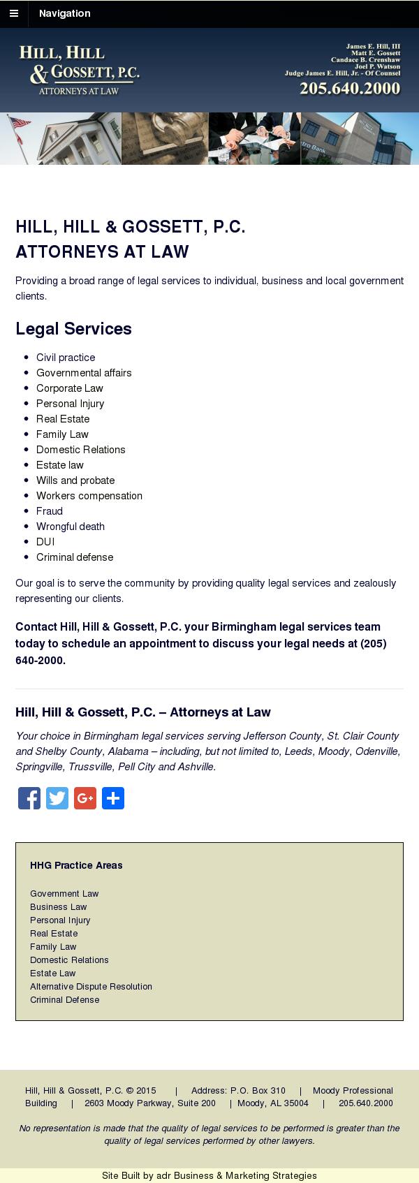 Hill, Weisskopf & Hill, P.C. - Moody AL Lawyers