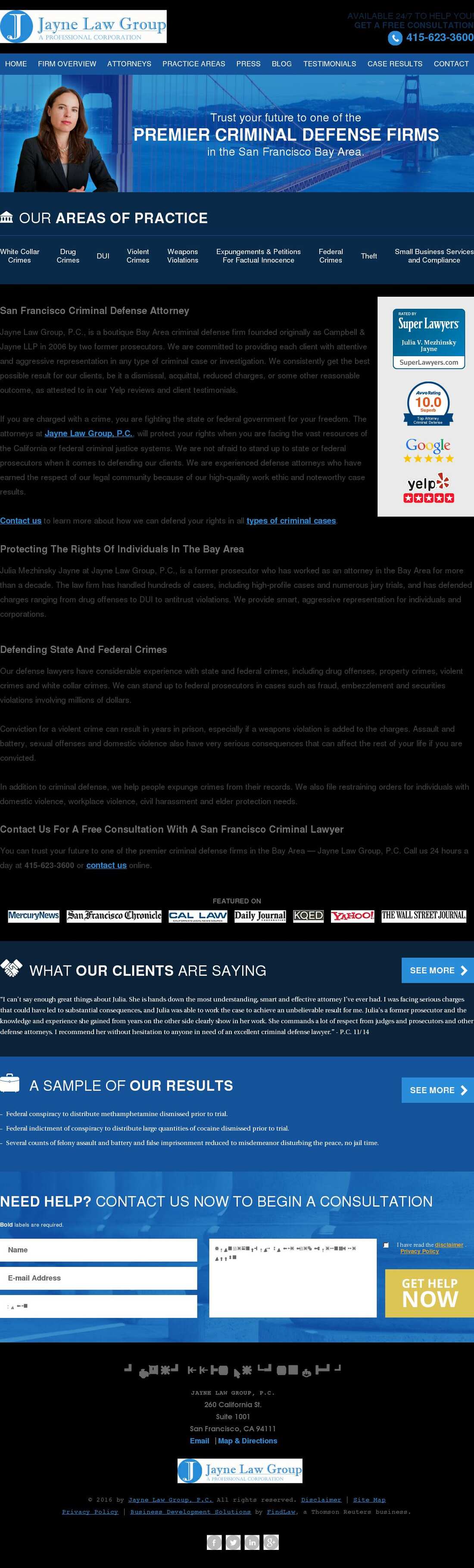 Jayne Law Group, P.C. - San Francisco CA Lawyers