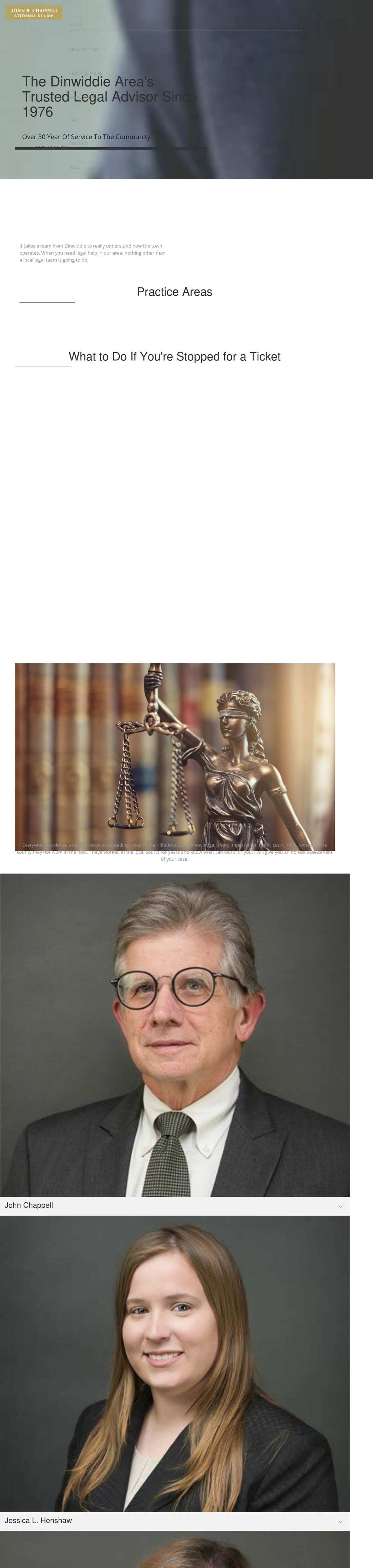 John B. Chappell, Attorney at Law - Dinwiddie VA Lawyers