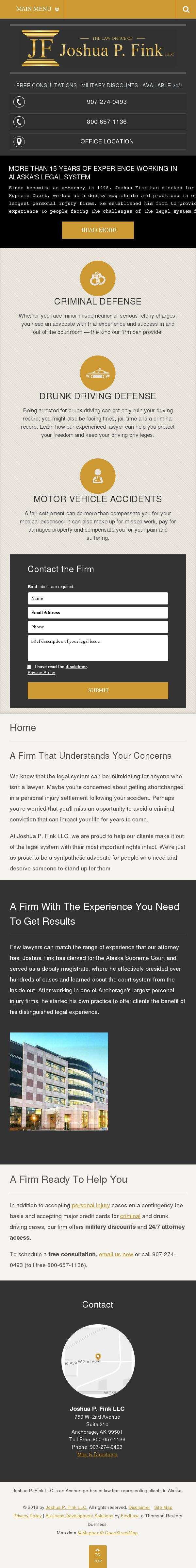 Joshua P. Fink LLC - Anchorage AK Lawyers
