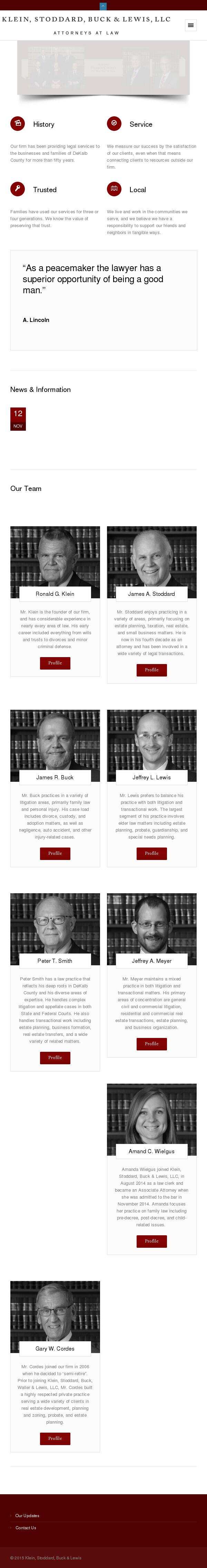 Klein, Stoddard, Buck, Waller & Lewis, LLC - Sycamore IL Lawyers