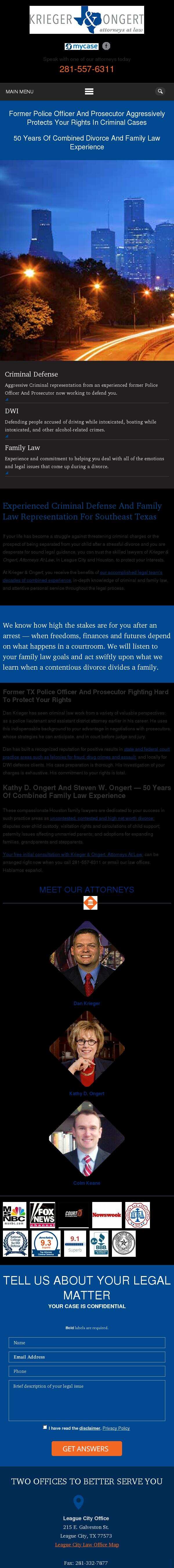 Krieger & Ongert, Attorneys At Law - League City TX Lawyers