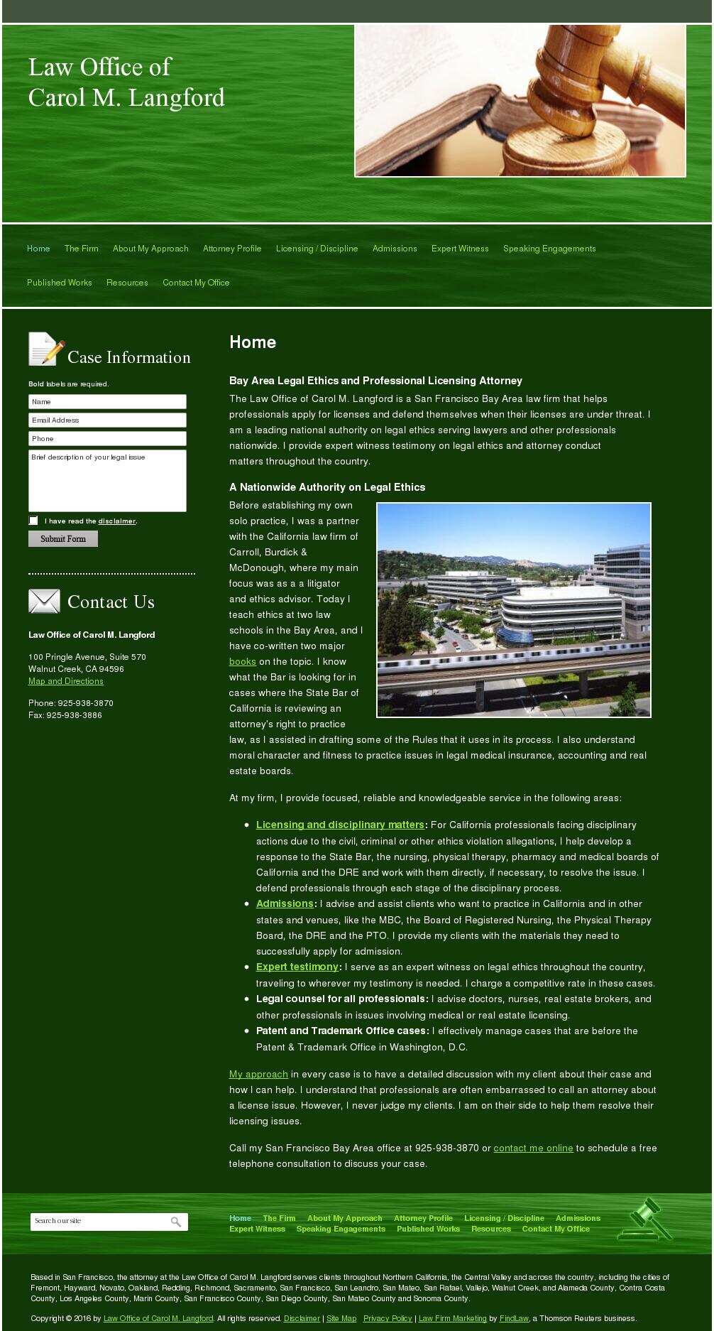 Law Office of Carol M. Langford - Walnut Creek CA Lawyers