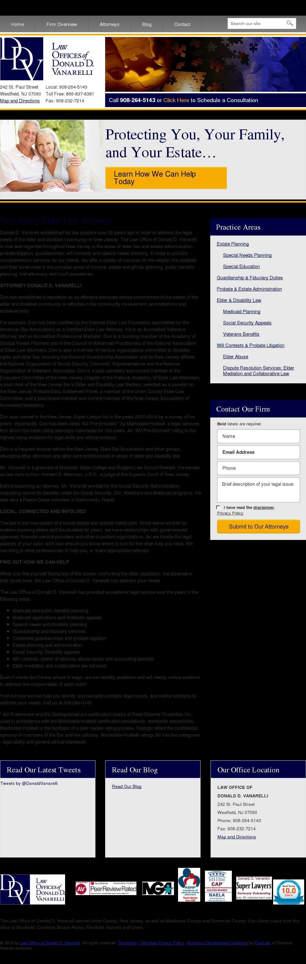 Law Office of Donald D. Vanarelli - Westfield NJ Lawyers