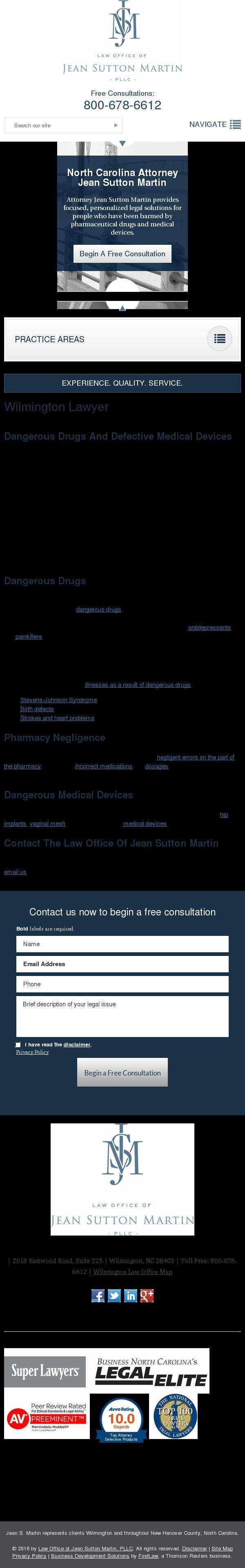 Law Office of Jean Sutton Martin, PLLC - Wilmington NC Lawyers