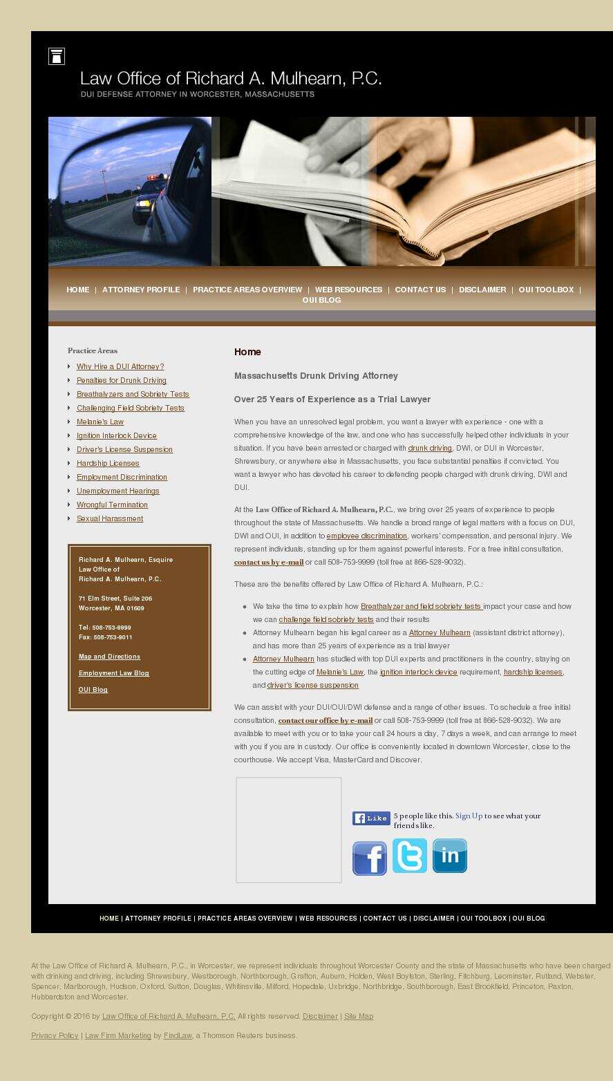 Law Office of Richard A. Mulhearn, P.C. - Worcester MA Lawyers
