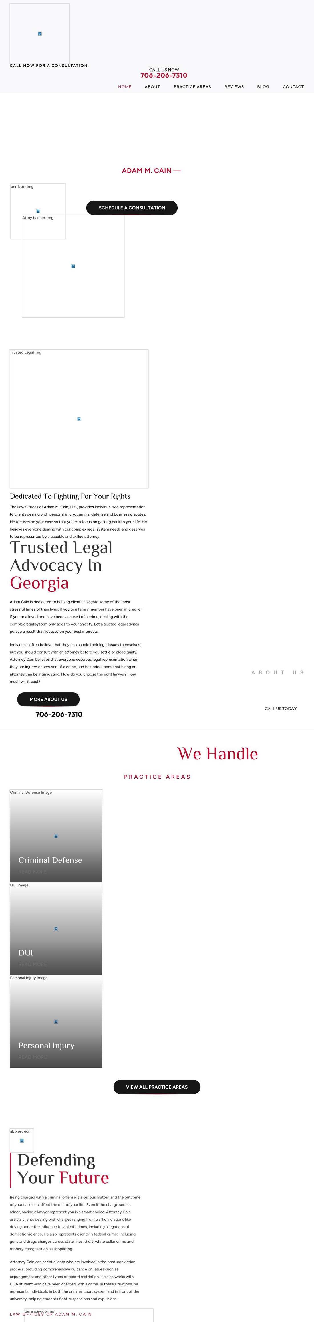 Law Offices of Adam M. Cain, LLC - Athens GA Lawyers