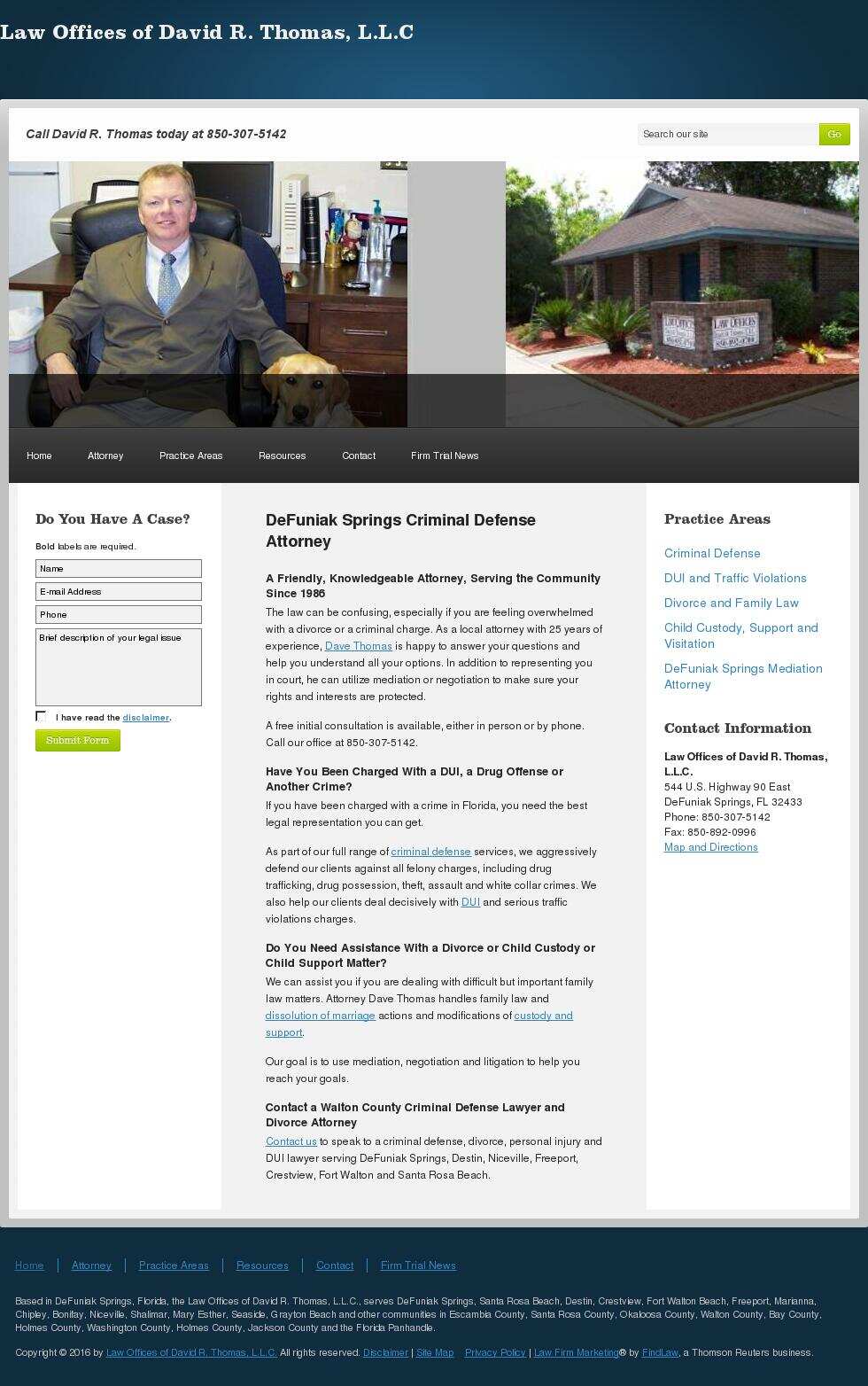 Law Offices of David R. Thomas, L.L.C. - Defuniak Springs FL Lawyers