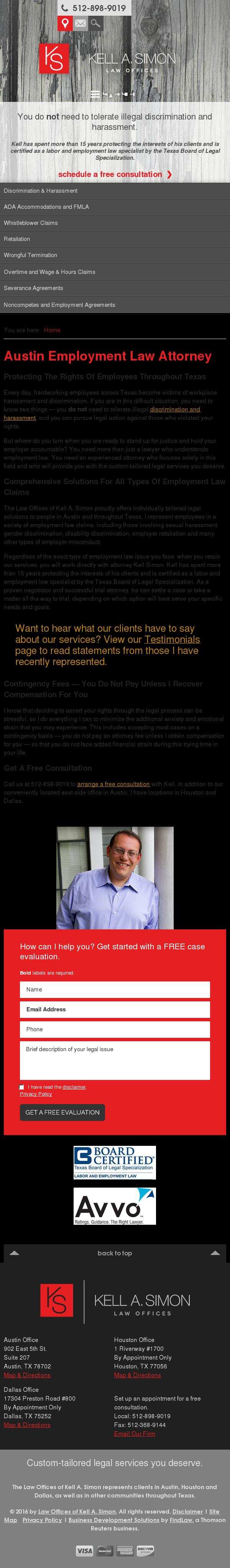 Law Offices of Kell A. Simon - Austin TX Lawyers